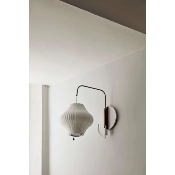 HAY Applique Murale Nelson Pear Petite Off-White avec Câble
