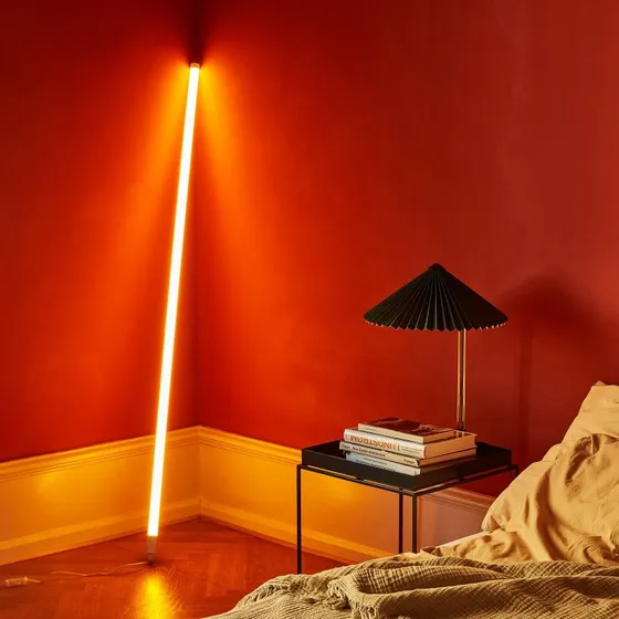 HAY Neon Tube LED Rouge, 1,5 m, avec fiche