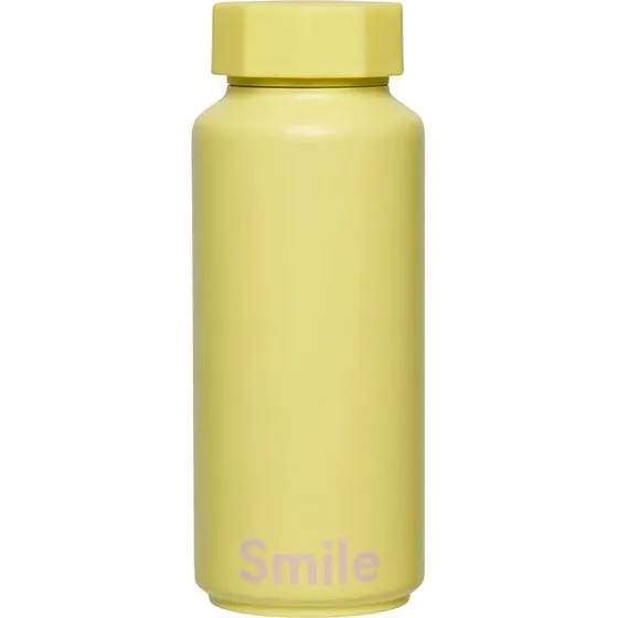 Design Letters Bouteille Isotherme Smile Jaune 500 ml