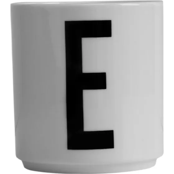Design Letters Tasse en Porcelaine Fine Bone China - Lettre A-Z