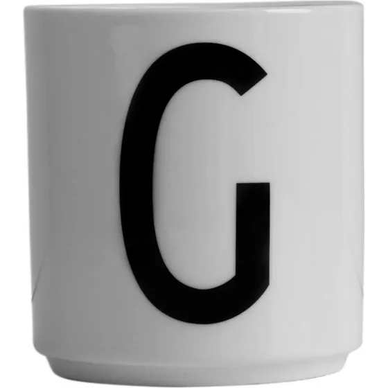 Design Letters Tasse en Porcelaine Fine Bone China - Lettre A-Z