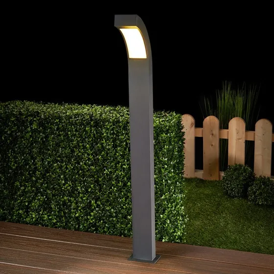 Lucande Lampe de Jardin Lennik H100 - Anthracite - Aluminium
