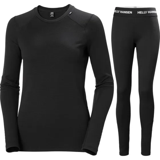 Helly Hansen Lifa Merino Midweight - Maillot de corps femme noir