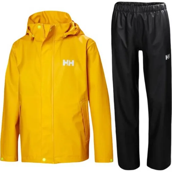 Helly Hansen Moss Ensemble de Pluie Junior, Jaune/Noir