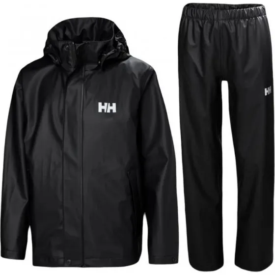 Helly Hansen Moss, ensemble de pluie junior, noir