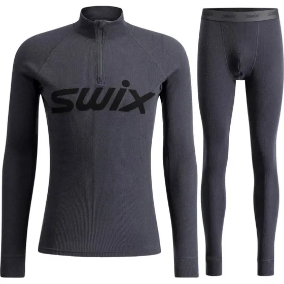 Swix RaceX Merino Half Zip Homme - Gris Foncé