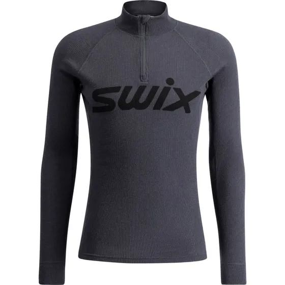 Swix RaceX Merino Half Zip Homme - Gris Foncé