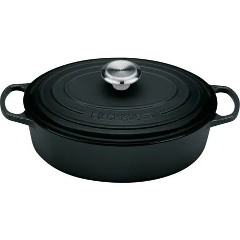 Le Creuset Poêle à risotto ovale 27 cm noir matt
