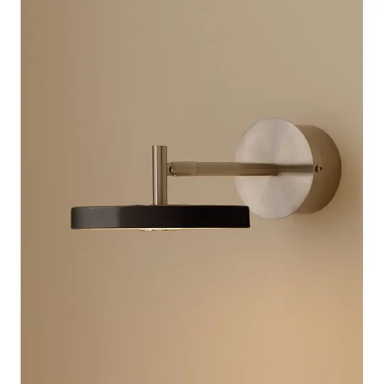 Umage Asteria Short - Applique murale LED en acier noir