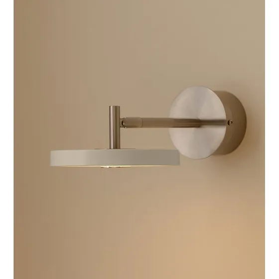 UMAGE Asteria Short - Applique murale LED grise en acier