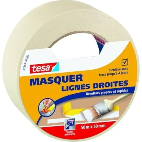 TESA Masquage Lignes Droites 50m x 50mm