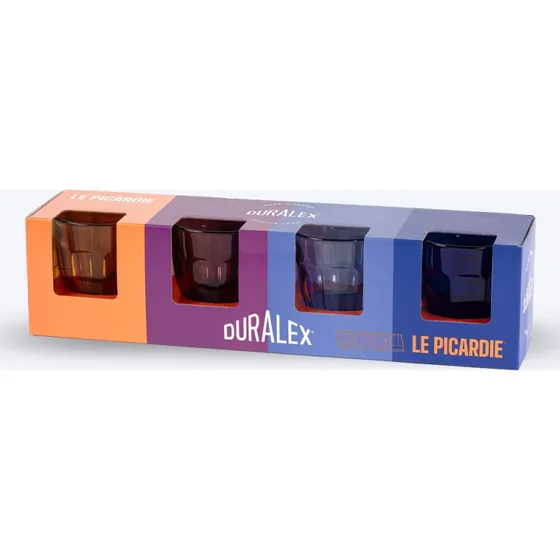Duralex Picardie 25 cl - Lot de 4 Verres Colors