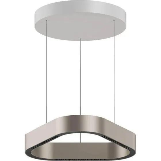 LOOM DESIGN Suspension LED Trigon Crème Aluminium 40 cm