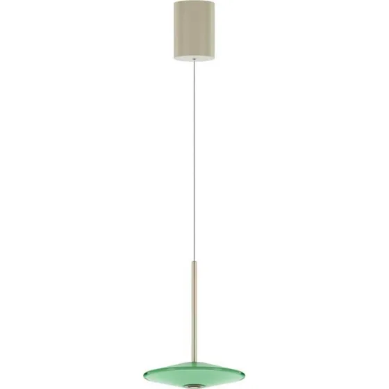 LOOM DESIGN Suspension LED Solene Verte - Verre et Aluminium