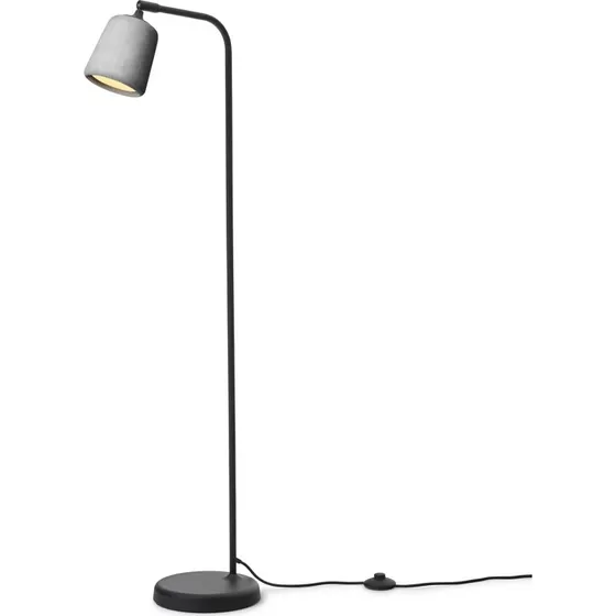 New Works Lampadaire Material Ciment Gris Clair