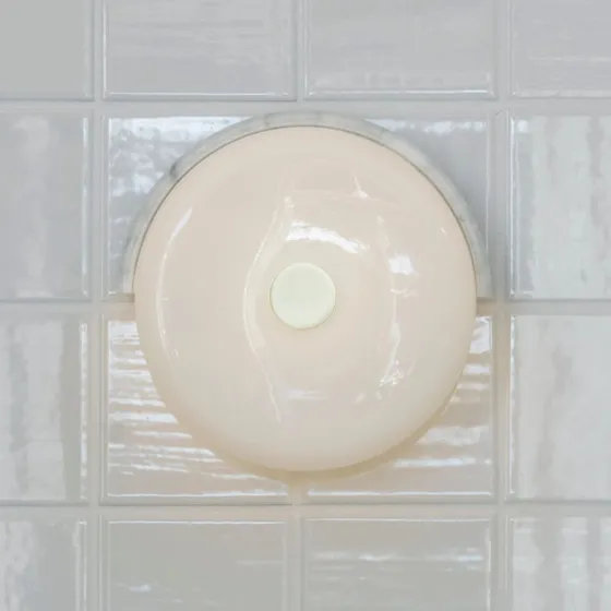 DESIGN BY US Applique murale LED Trip en Marbre de Carrare et Verre