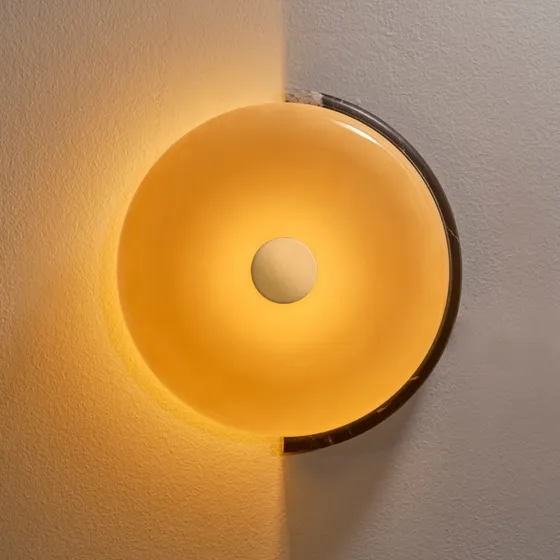 DESIGN BY US Applique murale LED Trip en Marbre et Verre
