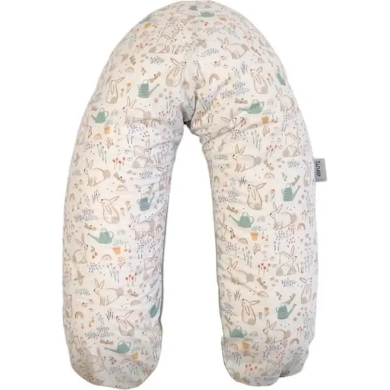 Tineo Coussin Maternit Ergonomique Vert Sauge Lapins