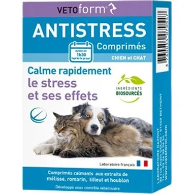 Vetoform Antistress Chien & Chat 20 comprims