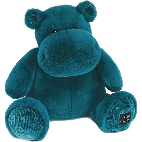 Histoire d'Ours Peluche Hippo Hip Chic Bleu 40 cm