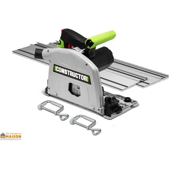 Constructor Scie circulaire plongeante 1400W avec rails 70cm