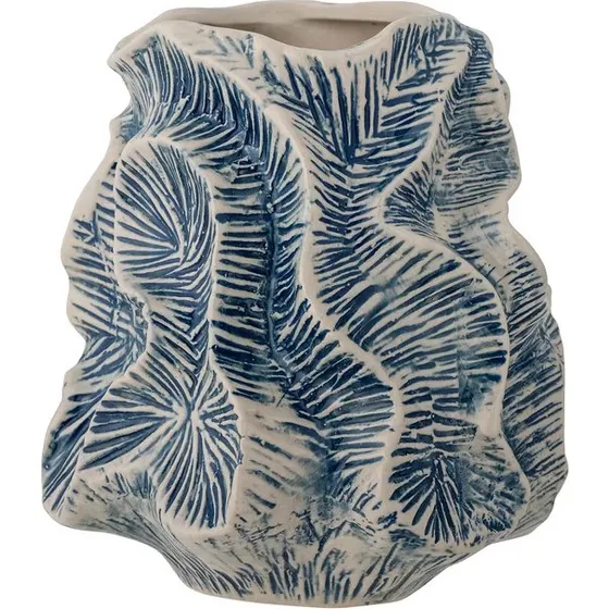 Bloomingville Guxi Vase Bleu Grs, 20 cm