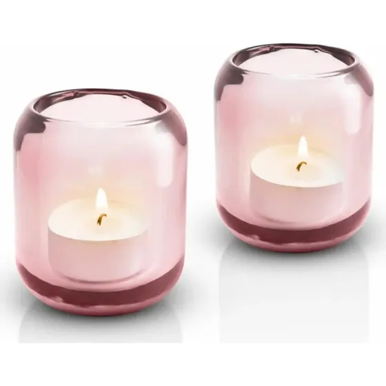Eva Solo Acorn Set de 2 Porte-bougies Rose