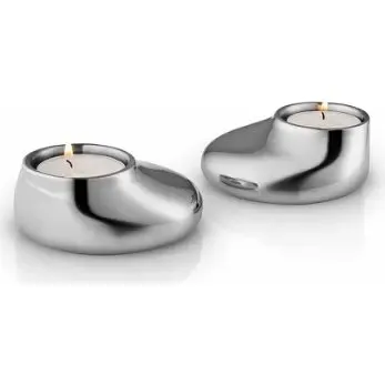 Eva Solo Mellow - Porte-bougies Chauffe-plat Acier (Lot de 2)