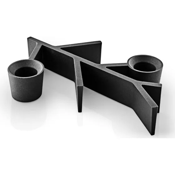 Eva Solo Twig Porte-bougie noir 18 x 12 cm aluminium