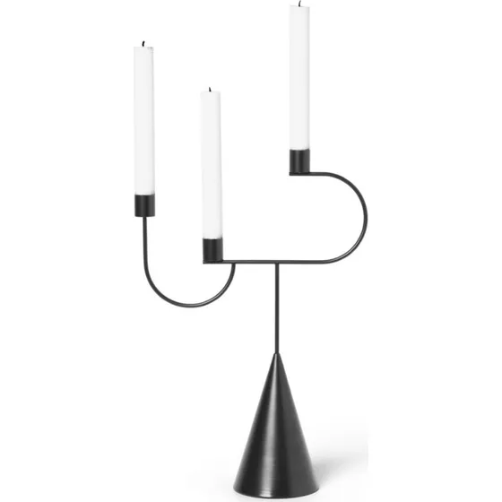 Ferm Living Avant Candelabra Black