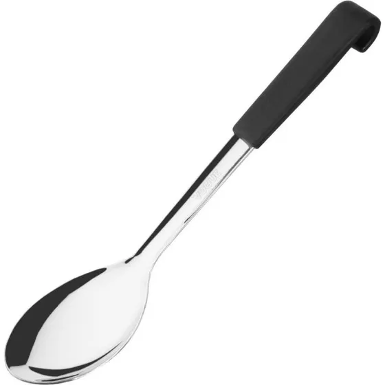 Vogue Cuillre de Service Inox Manche Noir 34 cm