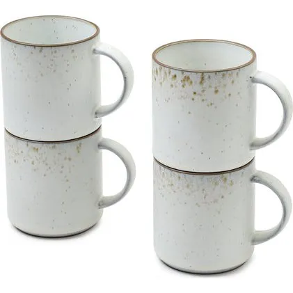 Karlstad - Service Tasses 4 Pièces Blanc/Marron