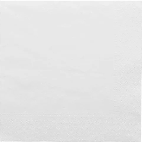 Ecolabel Serviettes 2 Plis 33x33 cm Blanc Ouate (2400 units)