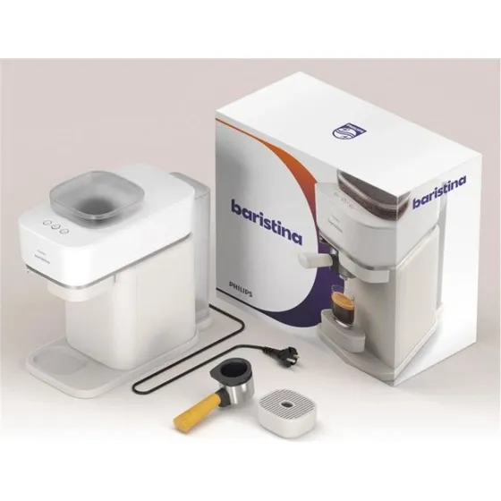 Philips Baristina BAR300/03 Blanche + Porte-filtre Jaune