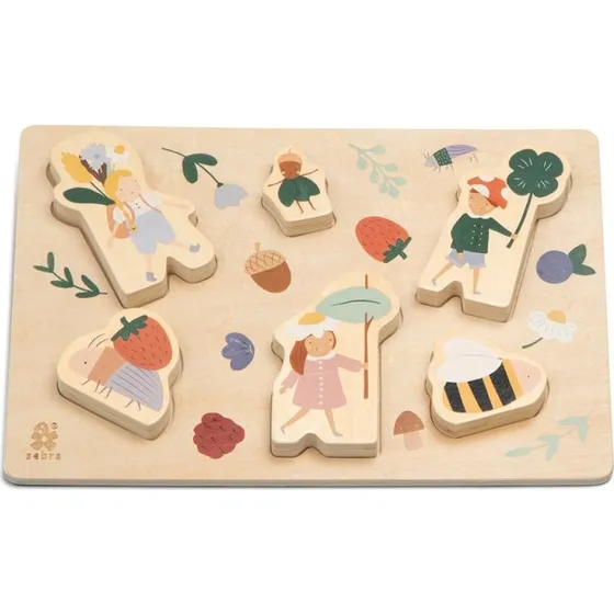 Sebra Puzzle en bois Pixie Land - 26 lettres