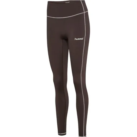 Legging Hummel Pulse Retro Marron Femme - Taille Haute