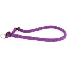 Martin Sellier Collier Nylon Éducation Rond Mauve 13-65 cm