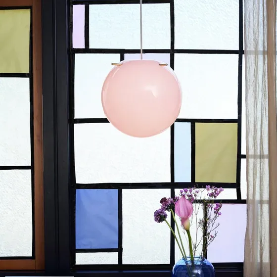 Frandsen Suspension Koi Ø32 Opal Rose et Laiton