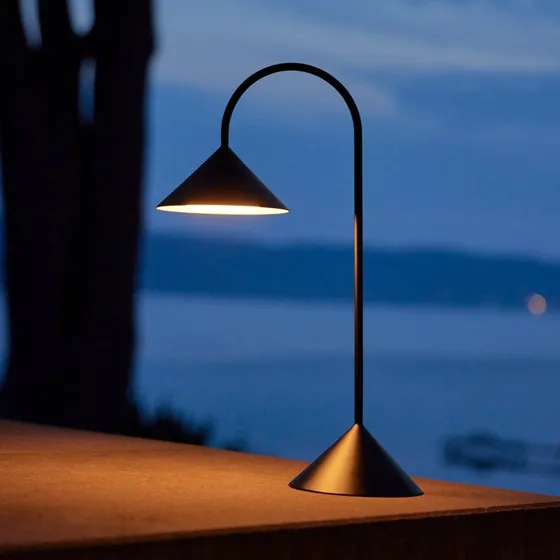 Lampe à poser LED rechargeable FRANDSEN Grasp Noir - 47 cm