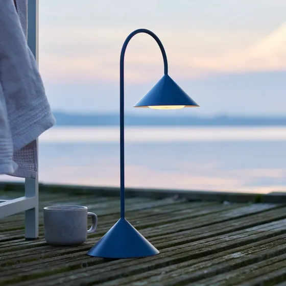 FRANDSEN Lampe à poser LED Grasp Pétrole - Rechargeable