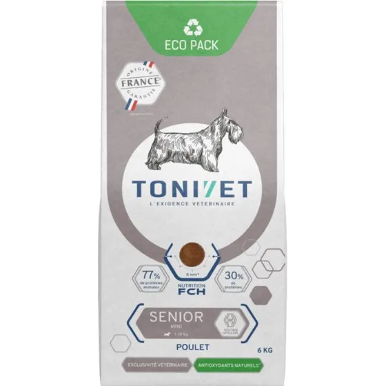 Tonivet Senior Mini Chien au Poulet 6 kg