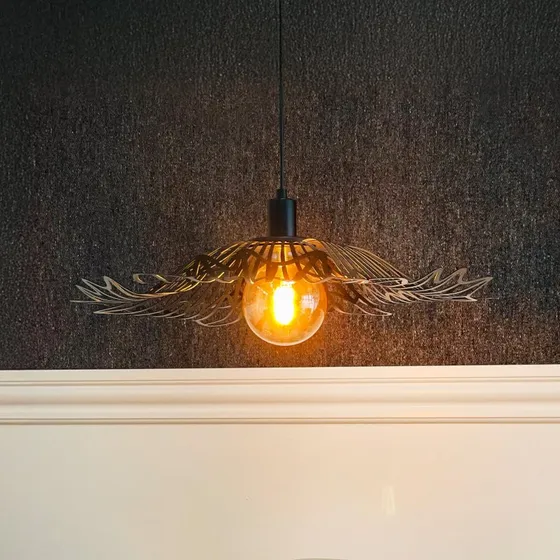 Dyberg Larsen Suspension Flora Large Noir Mat - Ø 60 cm