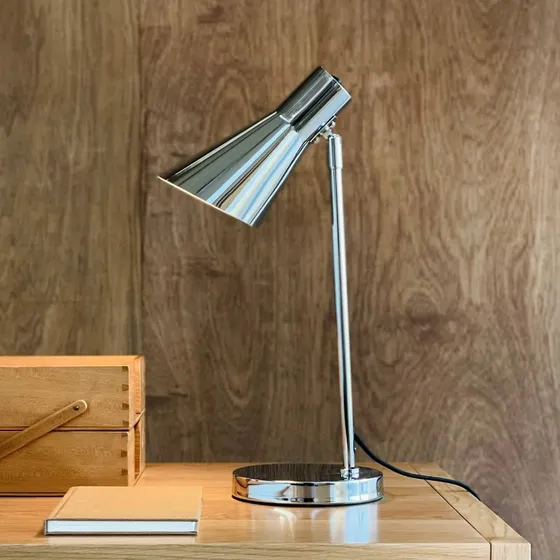 Lampe de table Dyberg Larsen DL12, chrome, métal