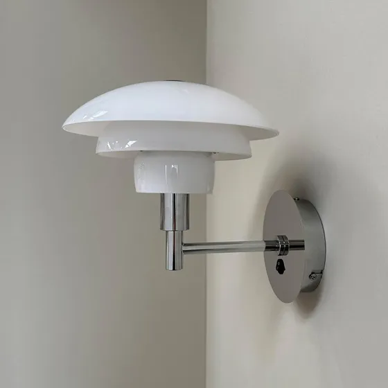 Dyberg Larsen Applique Murale Morph Opal et Chrome