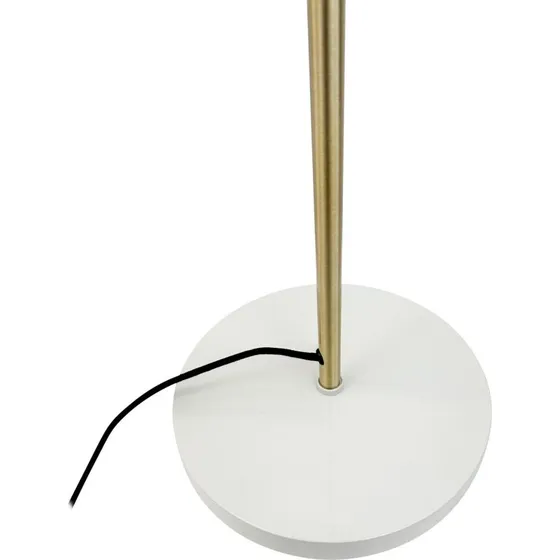 Dyberg Larsen Lampadaire Sleep Blanc et Laiton - 165 cm