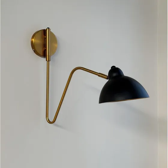 Dyberg Larsen Futura Applique Murale Black/Brass