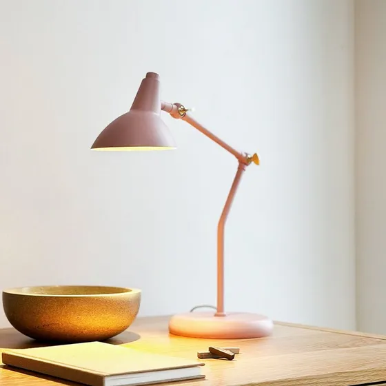 Lampe à poser Dyberg Larsen Vela, rose, 45 cm
