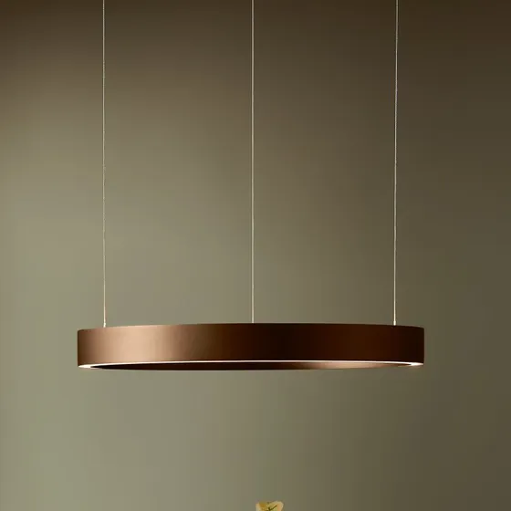 Loom Design Suspension LED Velora Brun Caramel Ø 60 cm