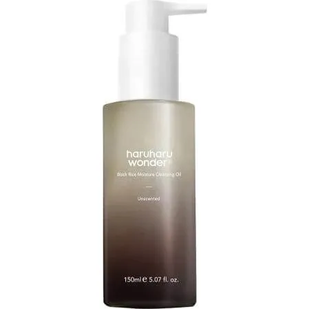 Haruharu Wonder Huile Nettoyante Visage au Riz Noir, 150 ml