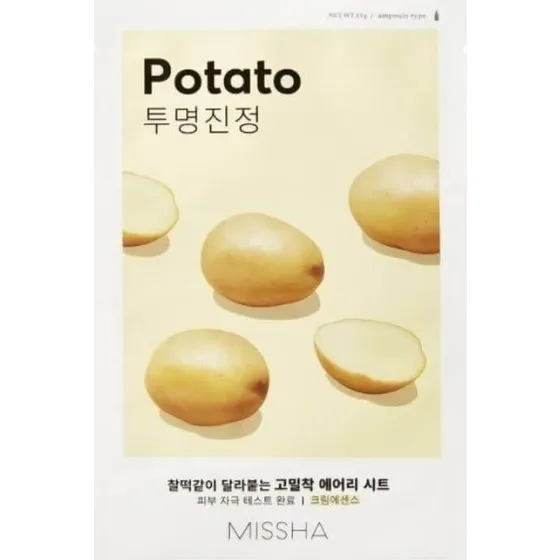 Missha Masque Éclaircissant Airy Fit à l'Extrait de Pomme de Terre